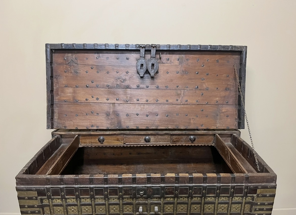 19th Century Indian Pitara Chest 19th Century Indian Pitara Chest