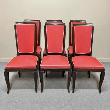1940's French Art Deco Chairs - Set of 6