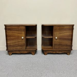 1940's French Rosewood Bedside Cabinets 1940's French Rosewood Bedside Cabinets