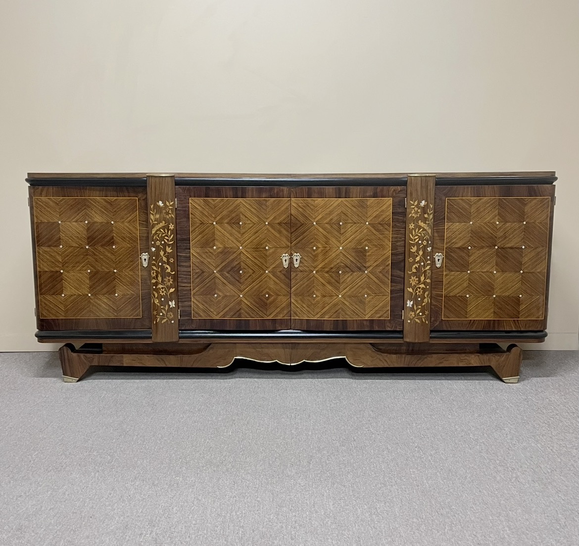 1940's French Art Deco Buffet attributed to Jules Leleu 1940's French Art Deco Buffet attributed to Jules Leleu