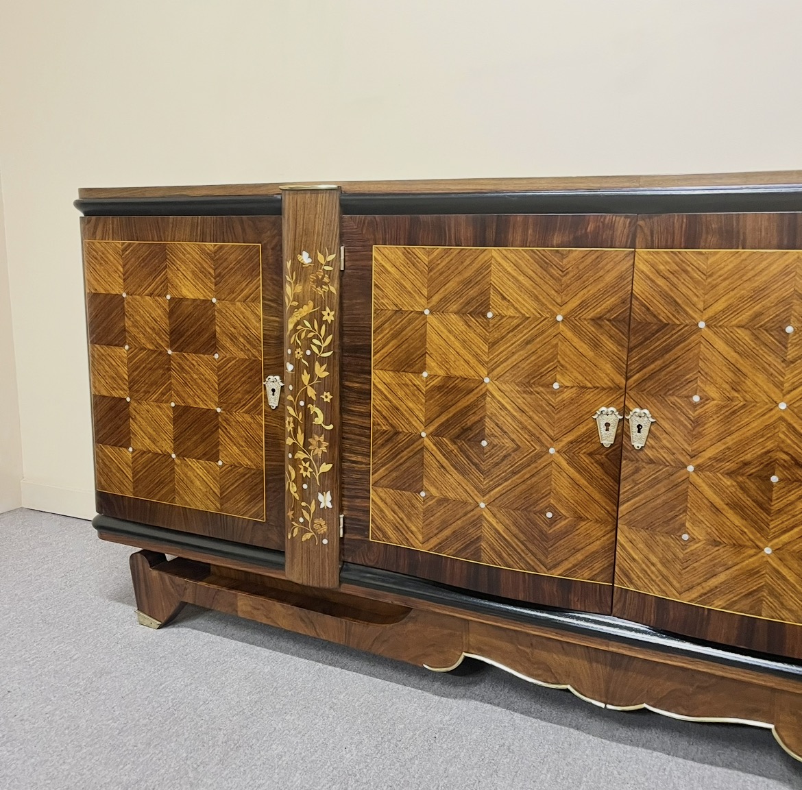 1940's French Art Deco Buffet attributed to Jules Leleu 1940's French Art Deco Buffet attributed to Jules Leleu