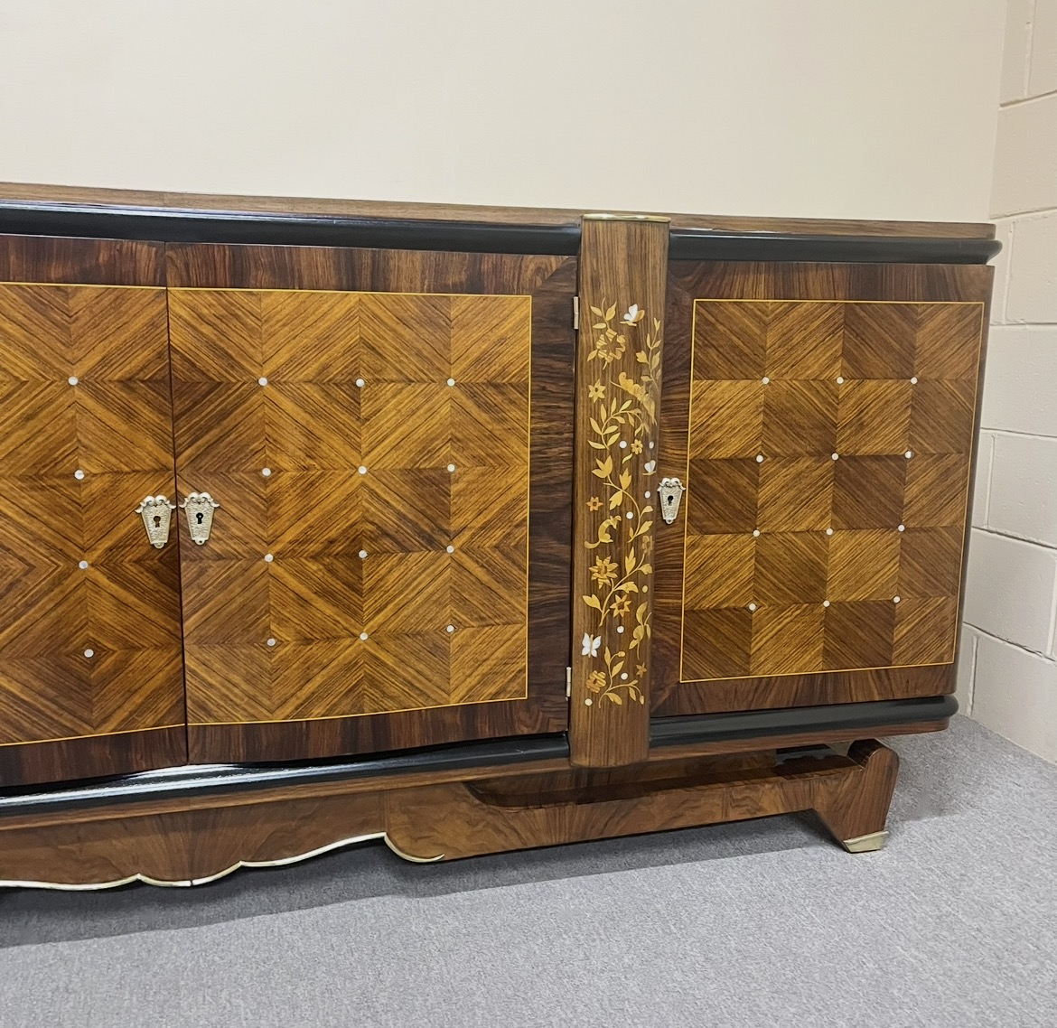 1940's French Art Deco Buffet attributed to Jules Leleu 1940's French Art Deco Buffet attributed to Jules Leleu