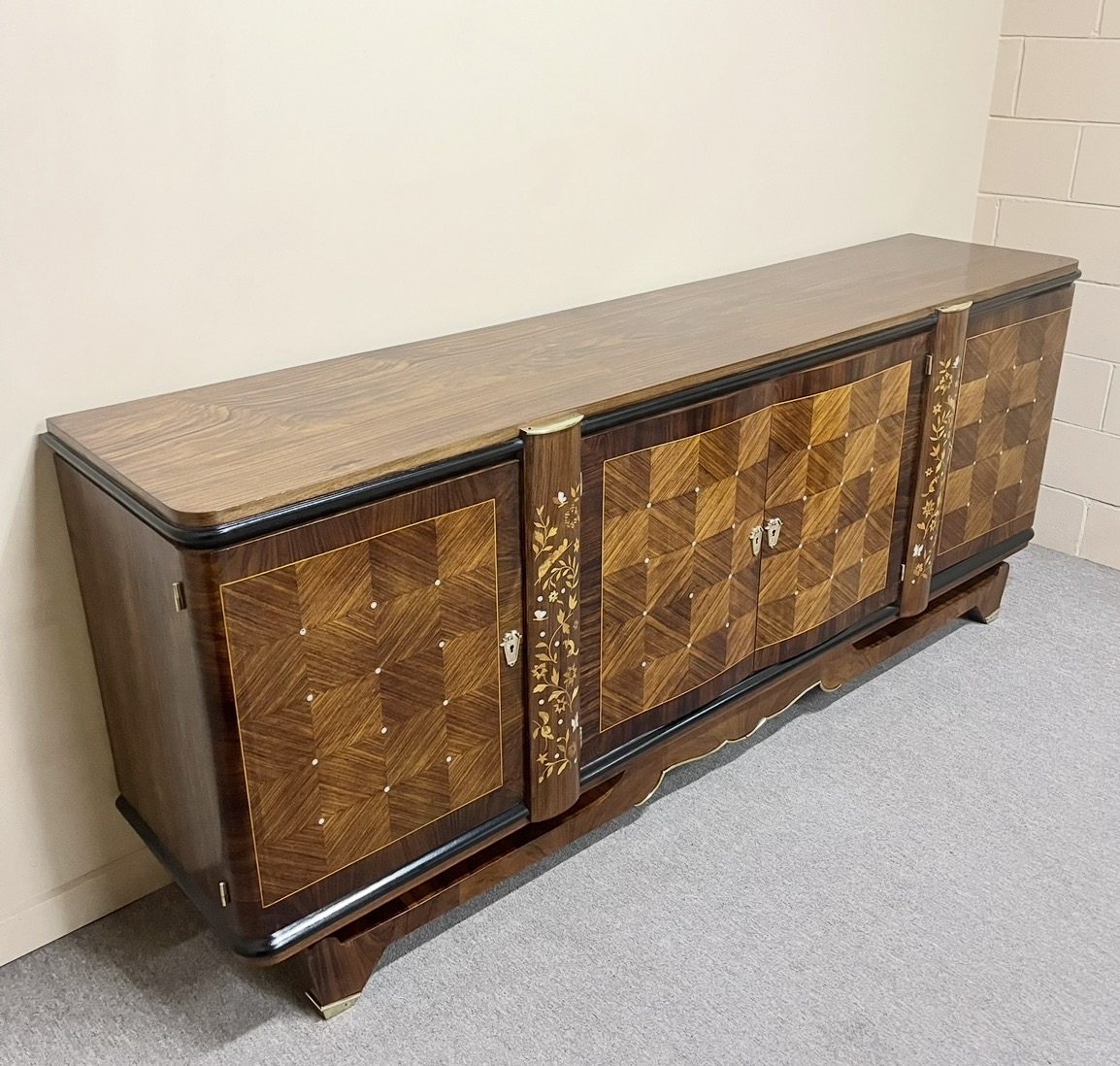 1940's French Art Deco Buffet attributed to Jules Leleu 1940's French Art Deco Buffet attributed to Jules Leleu