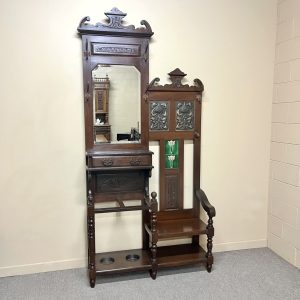 Art Nouveau Hallstand With Seat Art Nouveau Hallstand With Seat