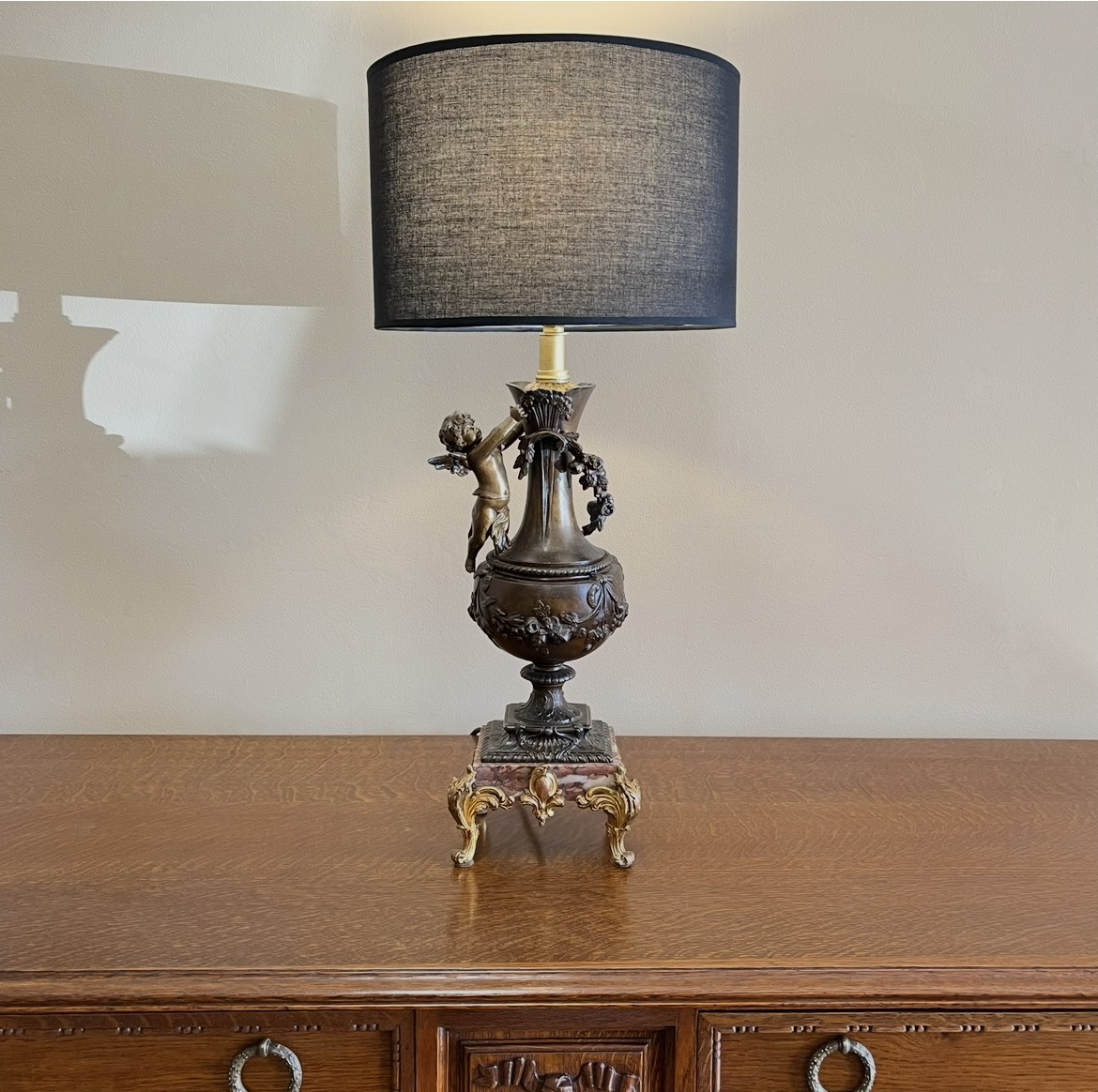 French Neoclassical Figural Lamp French Neoclassical Figural Lamp