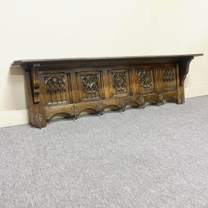 French Carved Oak Coat Rack French Carved Oak Coat Rack