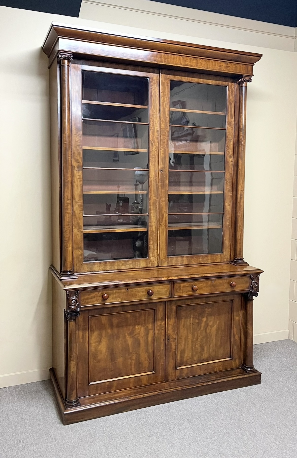 Fine English Mahogany Bookcase c.1840 Fine English Mahogany Bookcase c.1840