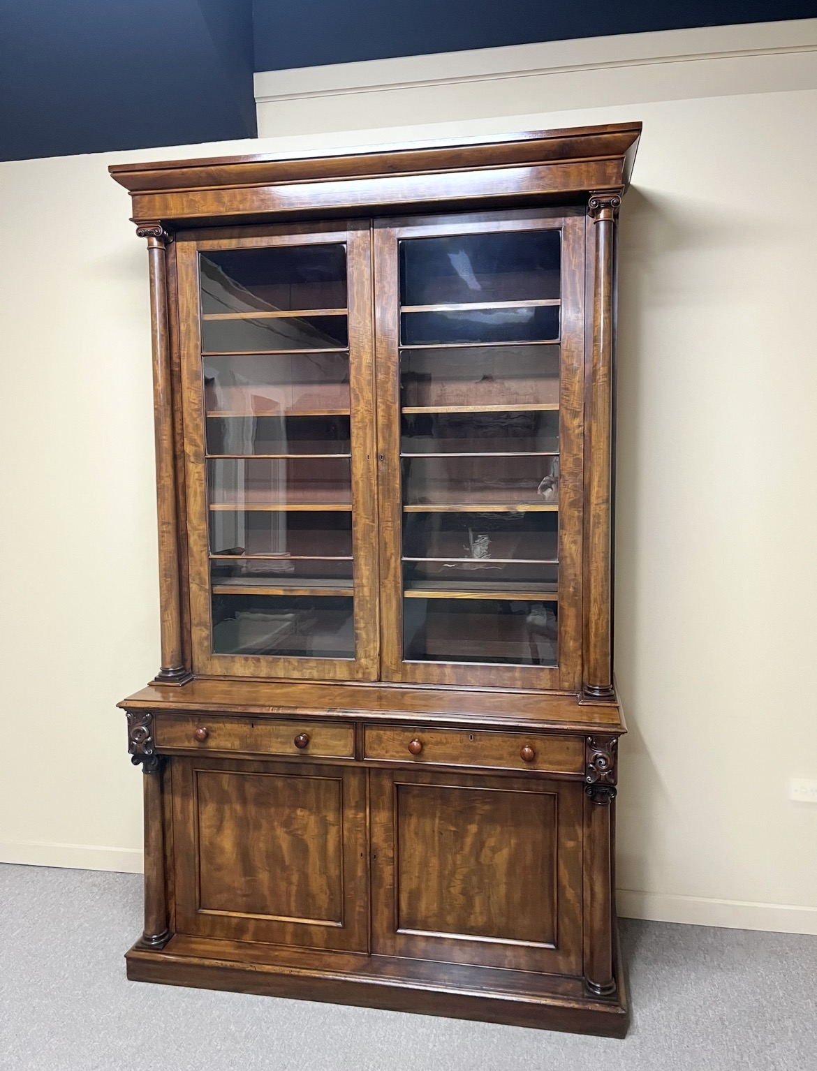 Fine English Mahogany Bookcase c.1840 Fine English Mahogany Bookcase c.1840