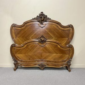 Fine French Walnut Double Bed