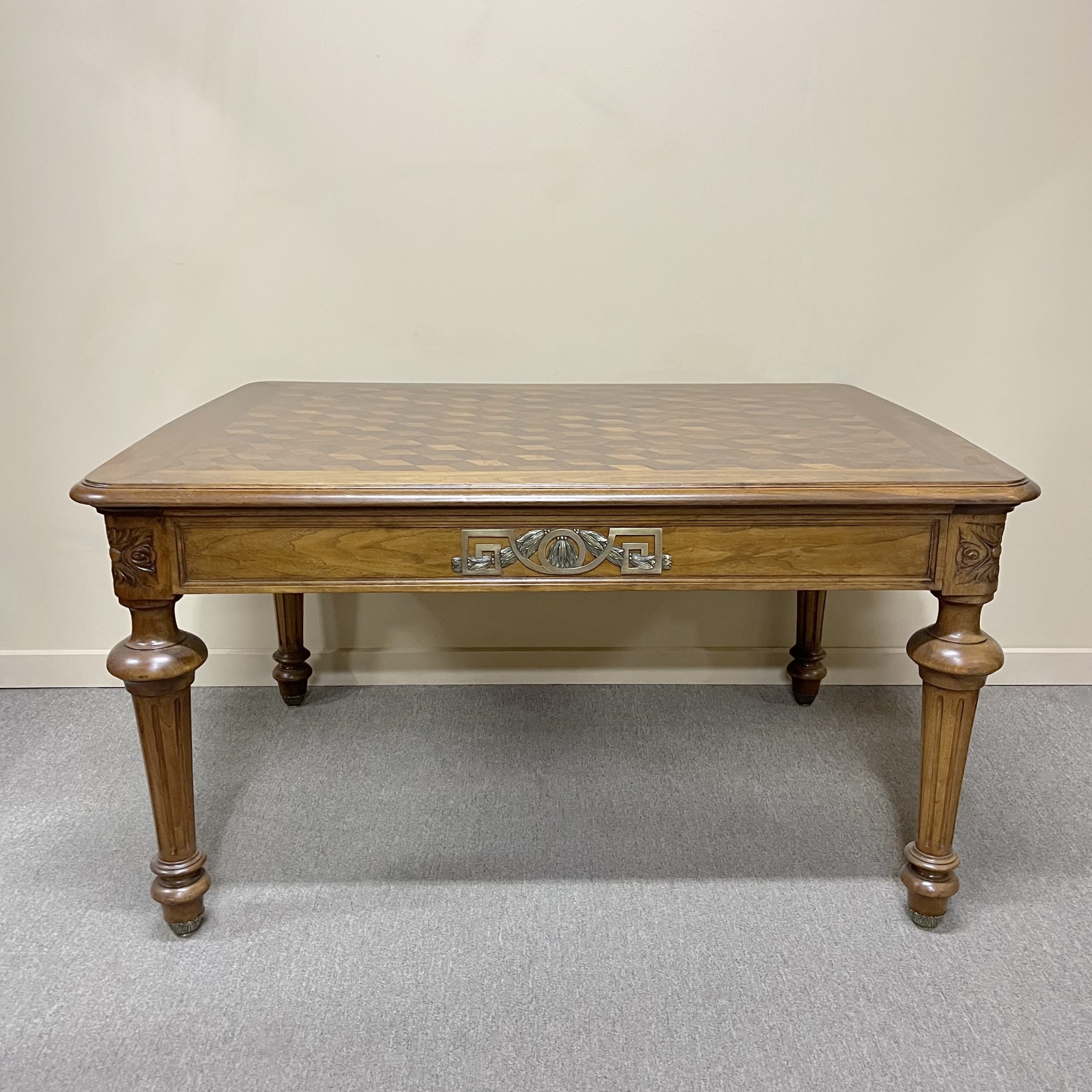 19th Century French Parquetry & Ormolu Table