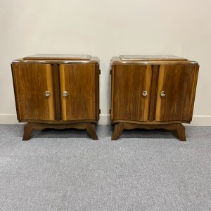 Pair of French Art Deco Bedside Cabinets