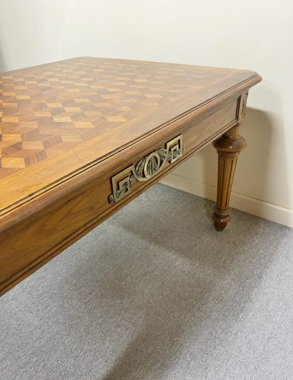 19th Century French Parquetry & Ormolu Table