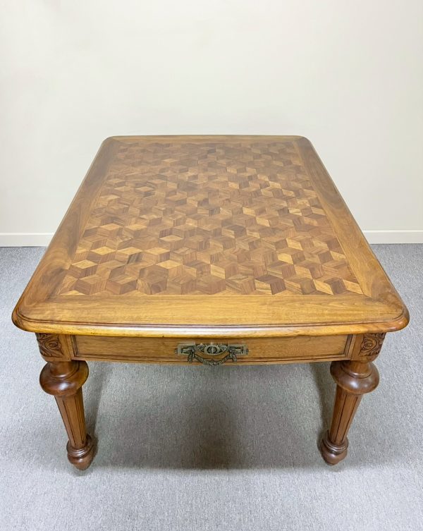 19th Century French Parquetry & Ormolu Table