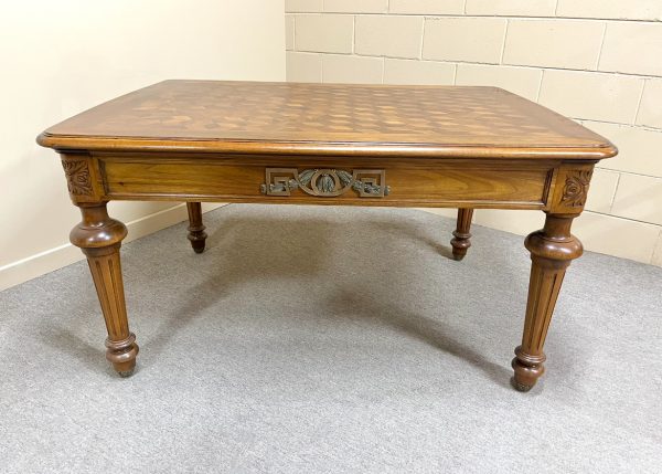 19th Century French Parquetry & Ormolu Table