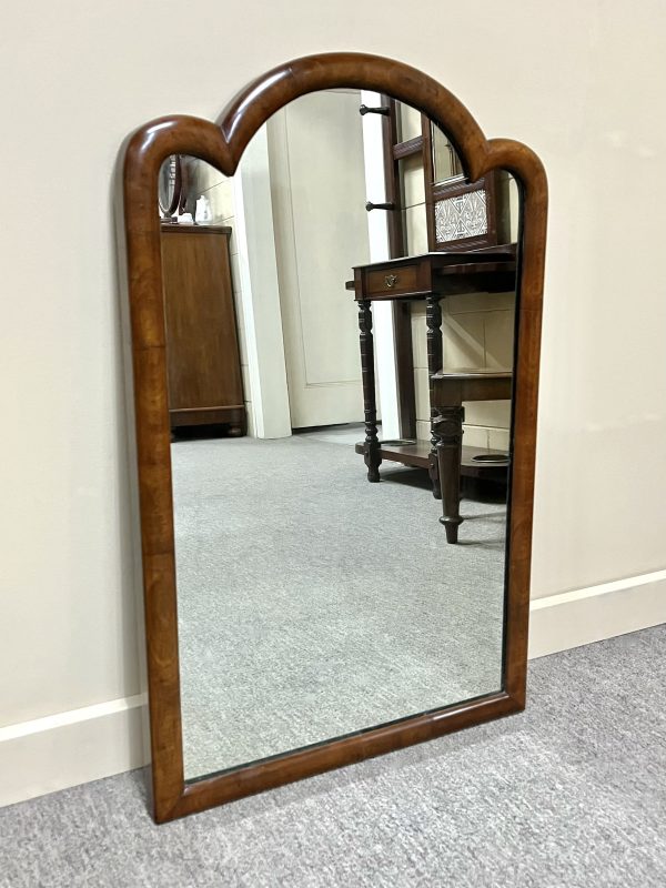 19th Century Arched Mahogany Mirror