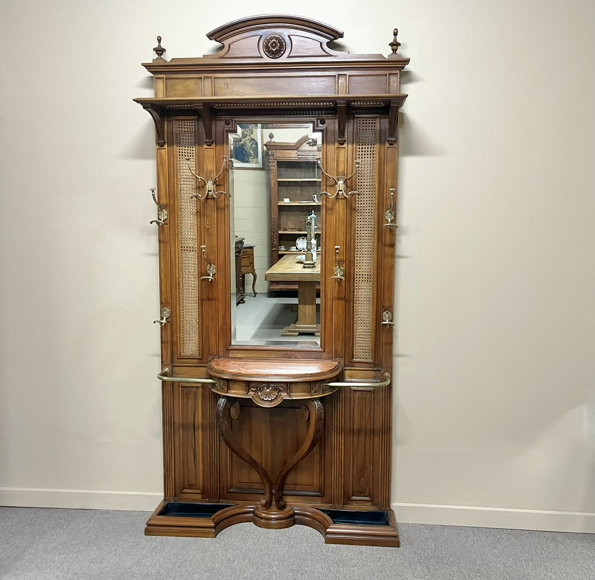 Fine French Walnut Hallstand
