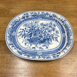 English Blue & White Platter, c.1820