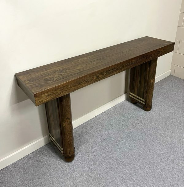 French Art Deco Twin Pedestal Console