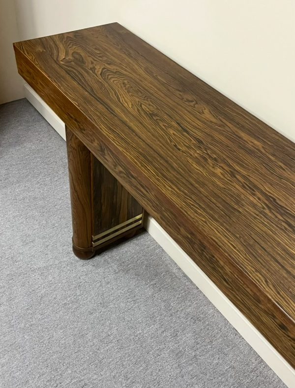 French Art Deco Twin Pedestal Console