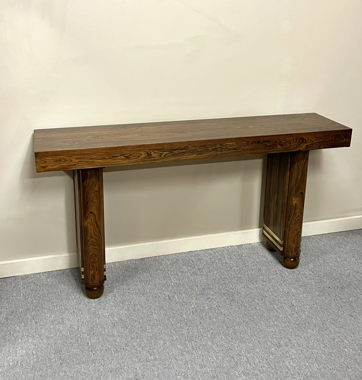French Art Deco Twin Pedestal Console