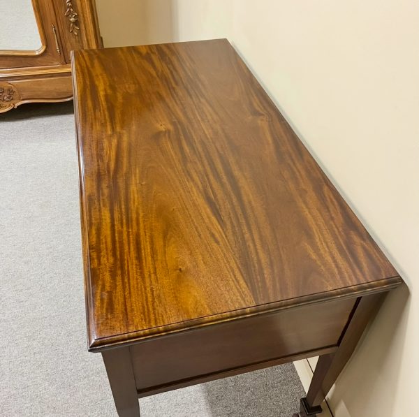 English Sheraton Revival Inlaid Writing Table