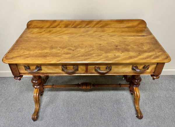 19th Century English Satin Birch Sofa Table