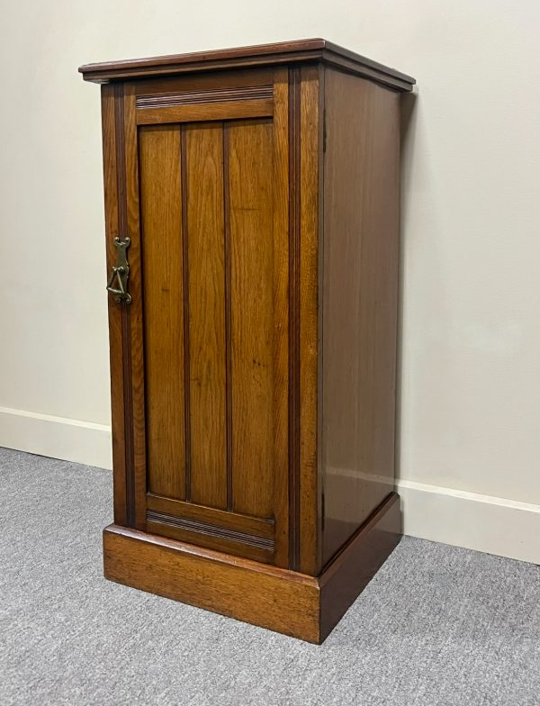 Edwardian Walnut Bedside Cabinet
