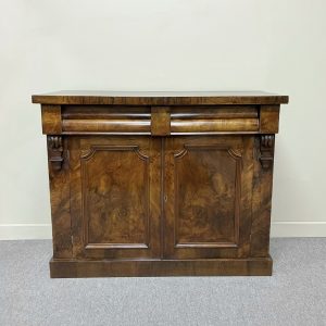 19th Century Figured Walnut 2-Door Sideboard