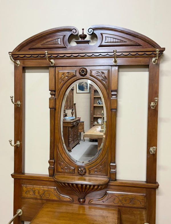 Late Victorian Walnut Hallstand