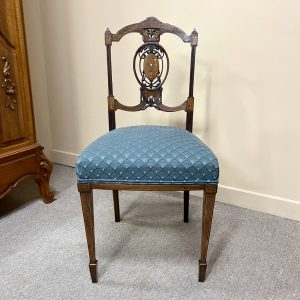 Fine Inlaid Sheraton Revival Chair