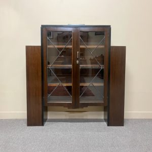 1930's Art Deco Leadlight Bookcase