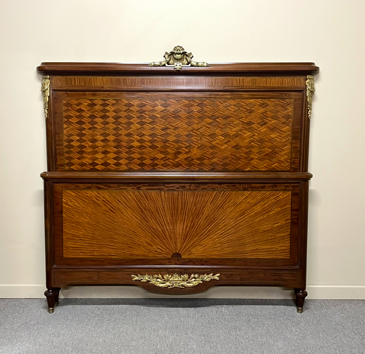 French Parquetry Queen Size Bed