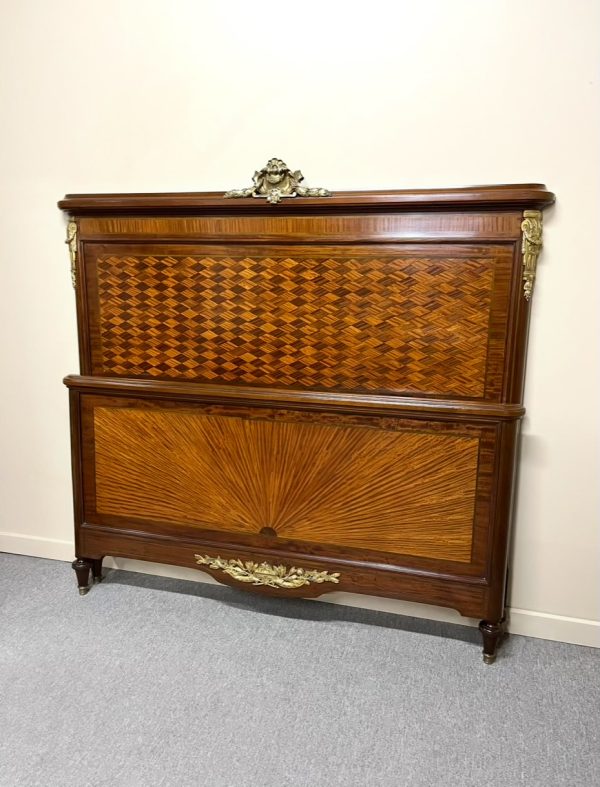 French Parquetry Queen Size Bed