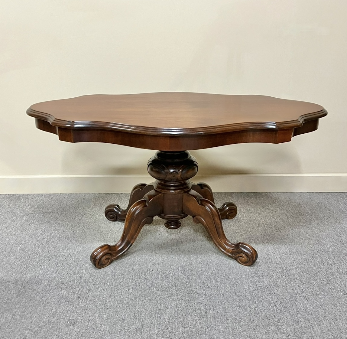 Mahogany Pedestal Coffee Table