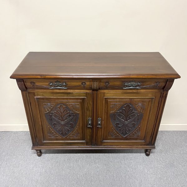 Edwardian Walnut 2-Door Sideboard