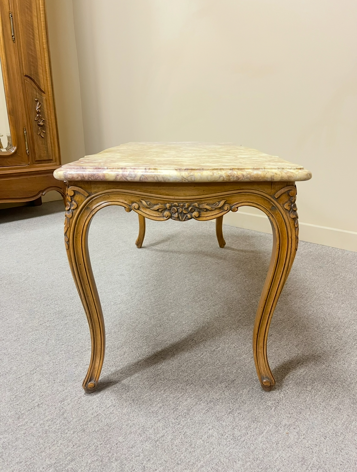 Vintage French Marble Top Coffee Table Vintage French Marble Top Coffee Table