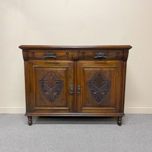 Edwardian Walnut 2-Door Sideboard