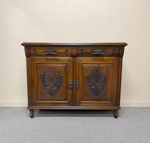 Edwardian Walnut 2-Door Sideboard