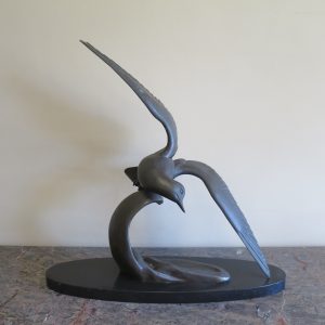 French Art Deco Bronzed Seagull