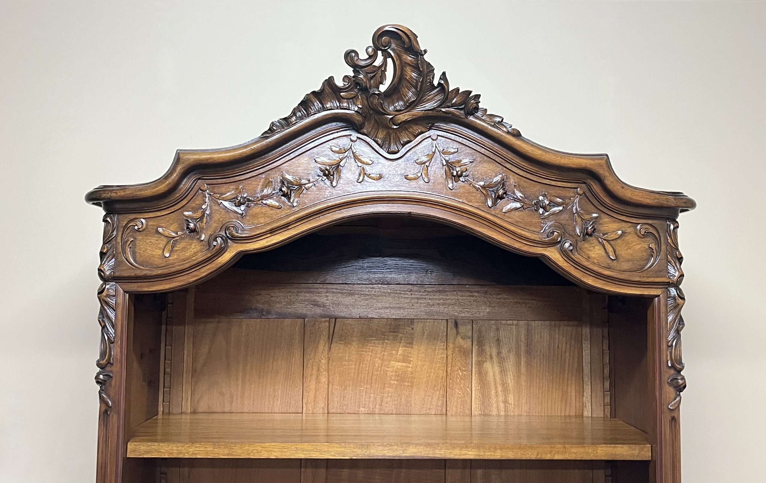 French Walnut Open Bookcase French Walnut Open Bookcase