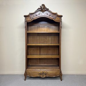 French Walnut Open Bookcase