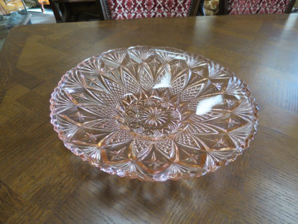 Large Pink Glass Bowl