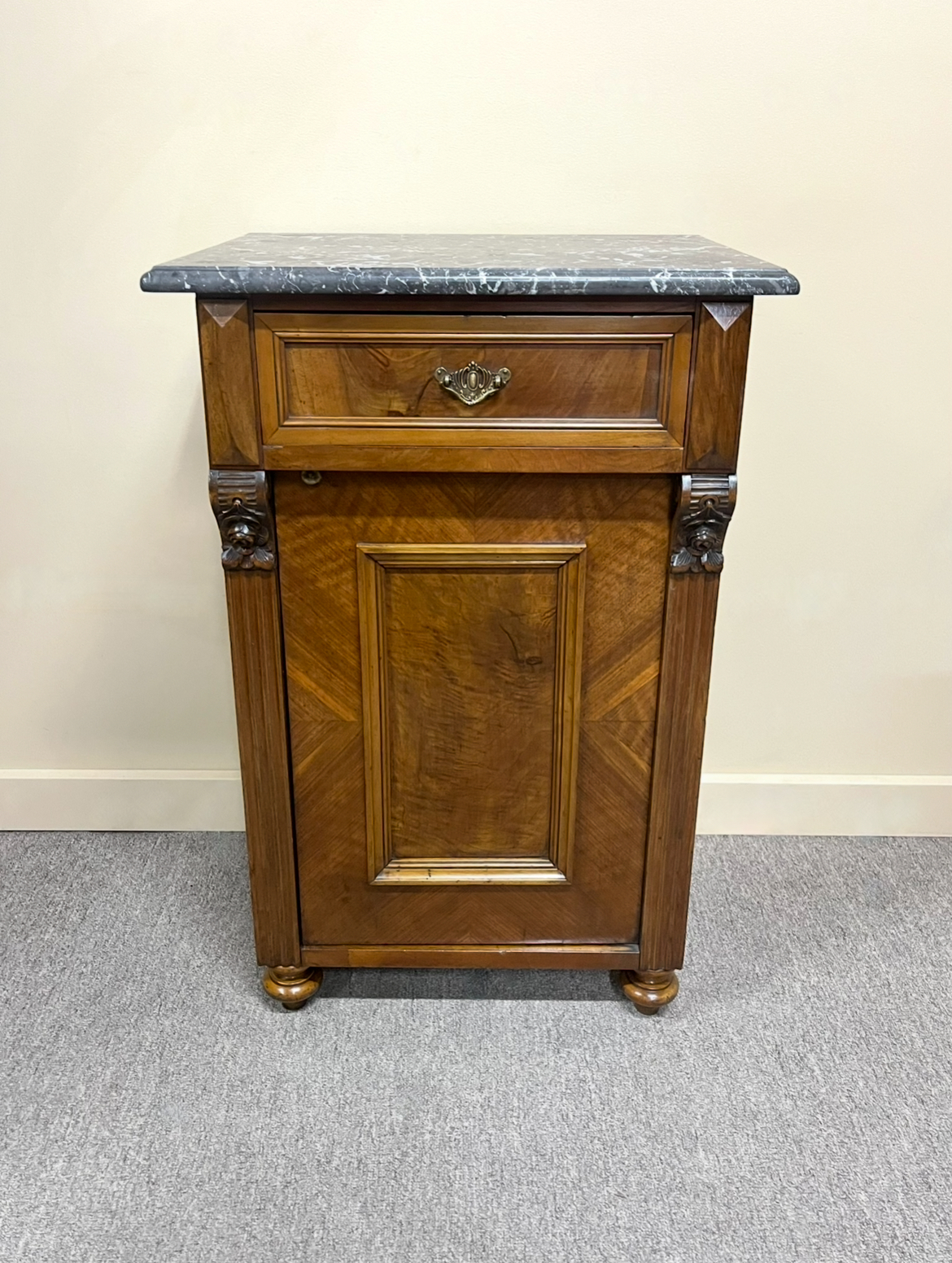 19th Century Walnut Bedside Cabinet