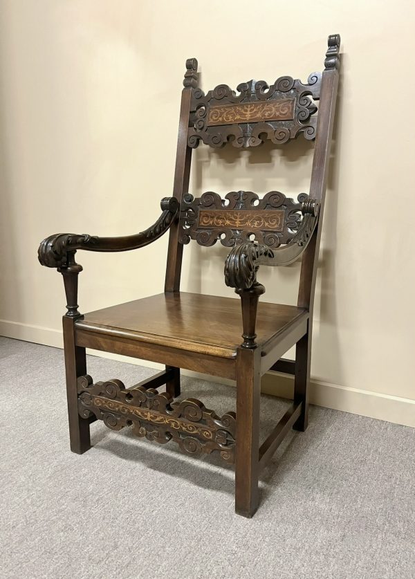 Large Late 19th Century Renaissance Revival Chair
