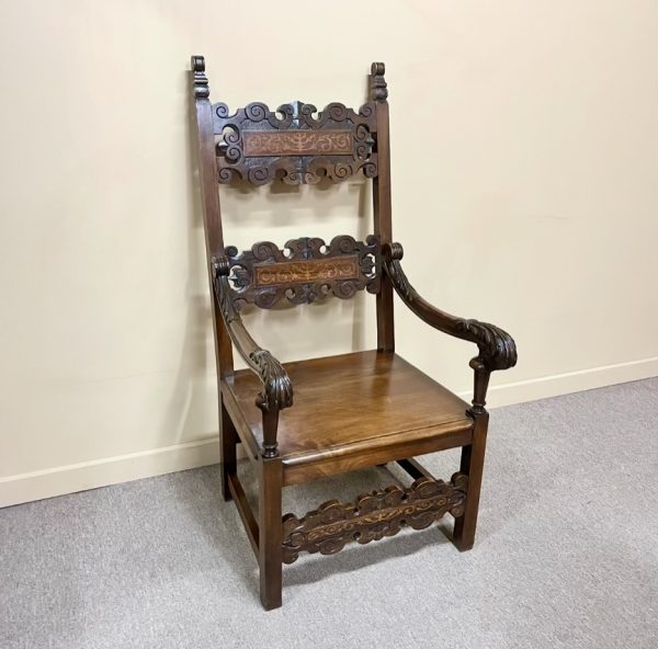 Large Late 19th Century Renaissance Revival Chair