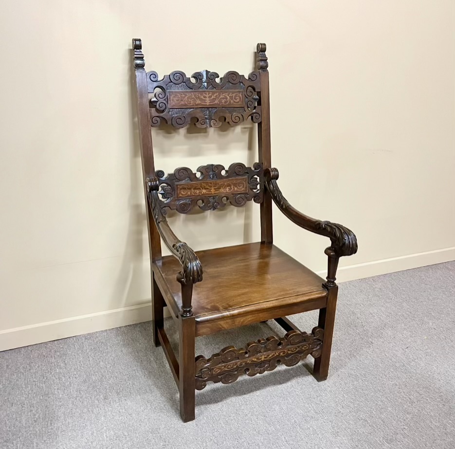 Large Late 19th Century Renaissance Revival Chair