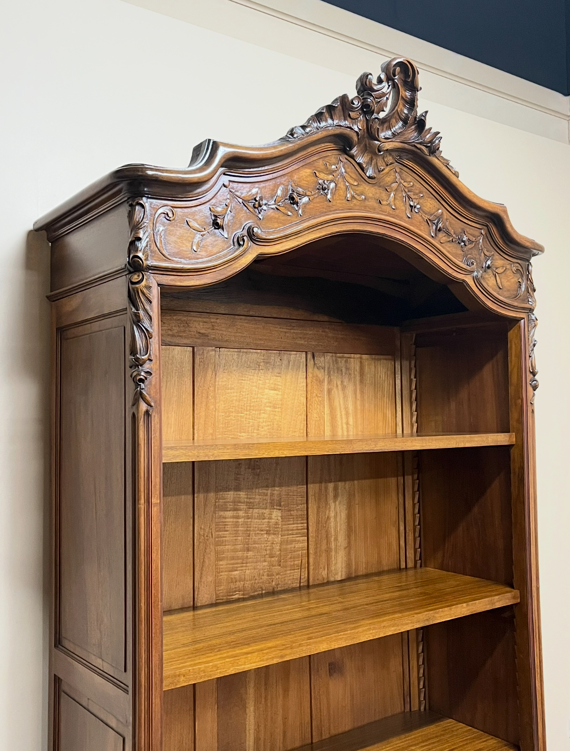 French Walnut Open Bookcase French Walnut Open Bookcase