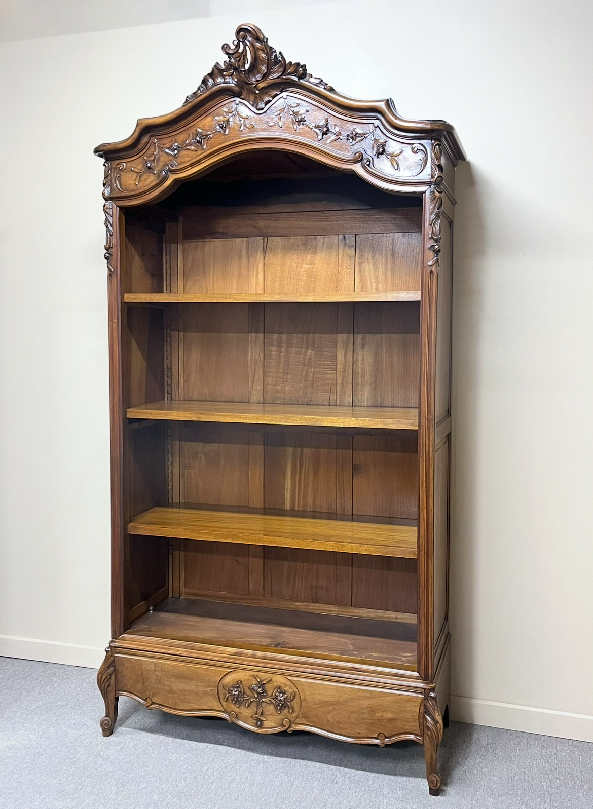 French Walnut Open Bookcase French Walnut Open Bookcase