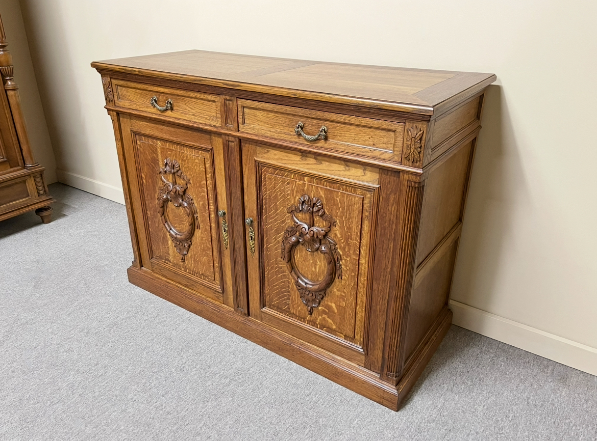 French Oak 2-Door Buffet French Oak 2-Door Buffet