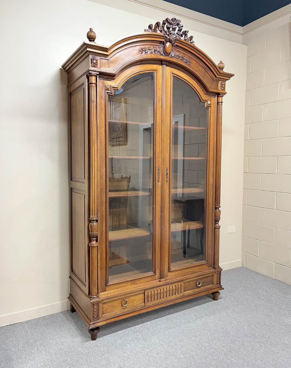 19th Century French Walnut Bookcase 19th Century French Walnut Bookcase